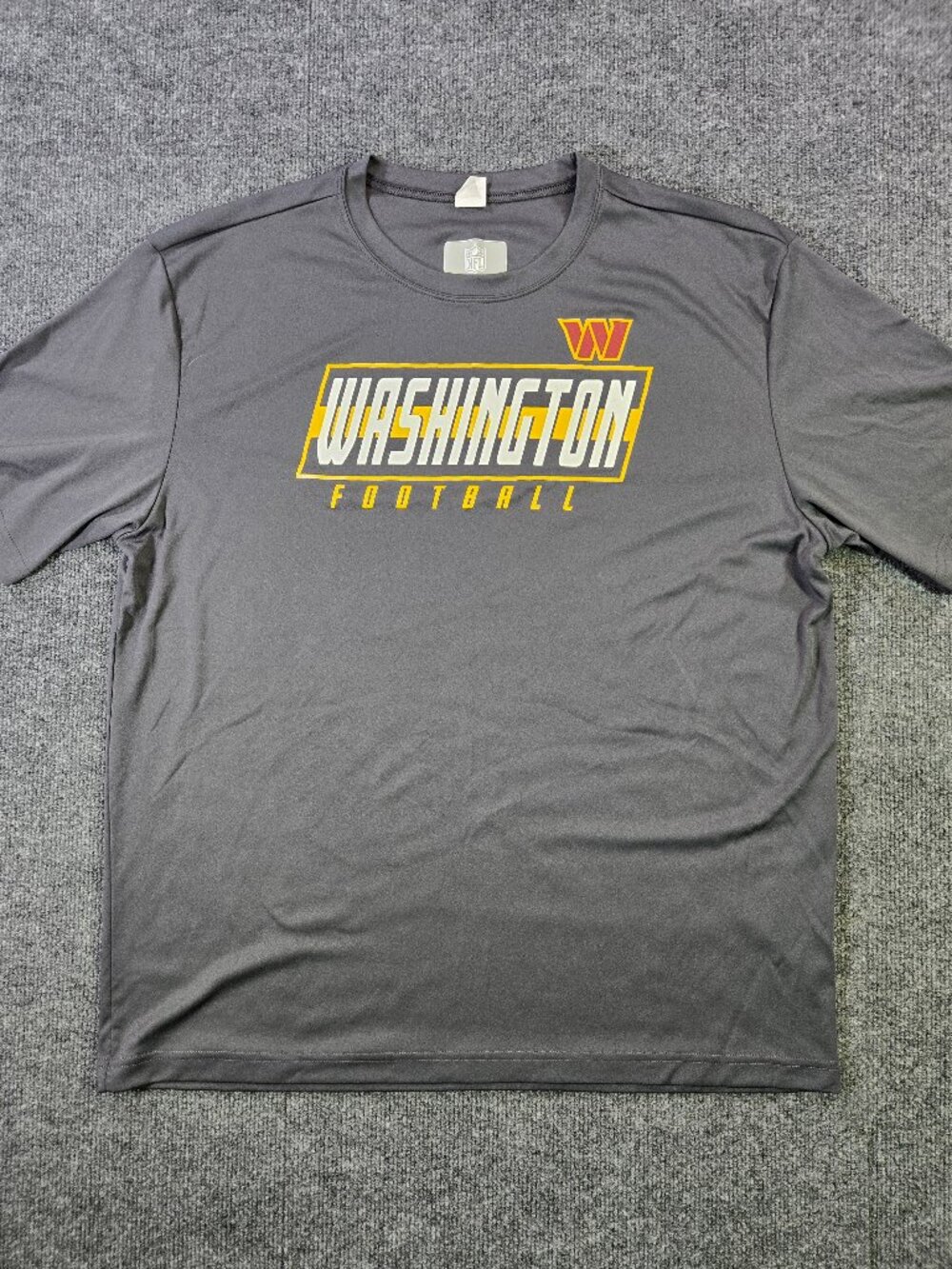 Sport-Tek Washington Football Team Commanders T-Shirt Men XL Gray Athletic Tee